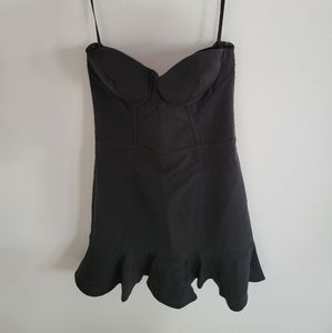 Strapples Black Dress